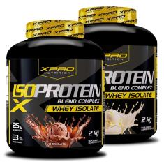 Kit 2x Whey Iso Protein Blend Complex  Isolado 2Kg - XPRO-Unissex
