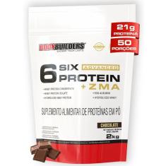 Whey Protein 6 Six Protein Advanced c/ ZMA 2kg - Bodybuilders-Unissex