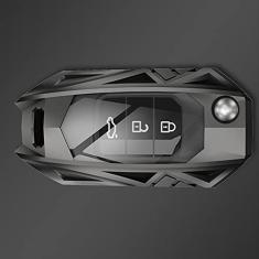 TPHJRM Capa de chaveiro de carro Smart Zinc Alloy Case, apto para Honda Civic CR-V HR-V Accord Jade Crider Odyssey 2015-2018, chaveiro de carro ABS Smart Car Key Fob