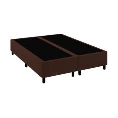 Base Cama Box Premium King Comum Marrom - CONCEPT ESTOFADOS