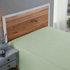 Lençol Sem Elástico Casal 200 Fios 100% Algodão Roupa de Cama Box Viro