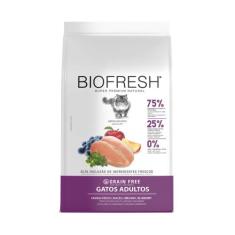 Ração Biofresh Para Gatos Adutos Sabor Frango, Maçã, Orégano e Blueber