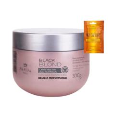 Máscara Matizadora Black Blond Cabelos Loiros Amakha Paris