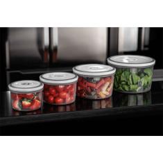 Conjunto De Potes Herméticos De Plástico Redondo Electrolux - 04 Unidades