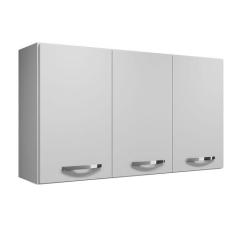 Armário Aereo Etios 3 Portas Kaiki Móveis, Branco