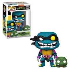 Boneco Funko Pop Tartarugas Ninja Slash E Pré-Mutado Slash