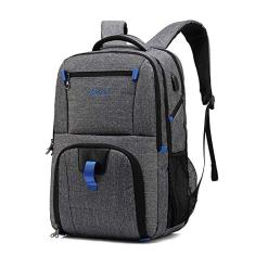 Bolsa durável para negócios universitários, mochila de viagem, mochila com porta de carregamento USB, bolsa de caminhada universitária para viagens ao ar livre, para mulheres e homens ao ar livre