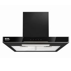 Coifa e Depurador de Parede Eos 60cm Touch Inox Preta 220v