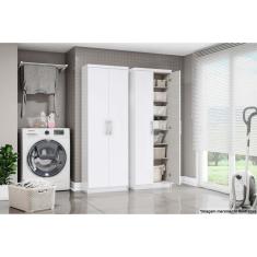Armário Multiuso Lavanderia Margarida C/ 2 Portas Branco - Henn
