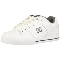 DC Pureskateshoe Tênis masculino, Branco/Navio de guerra/branco, 45