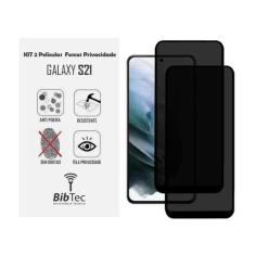 Kit 2x Películas Privacidade Fosca de Cerâmica para Samsung Galaxy S21