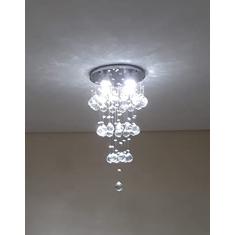 LUSTRE DE CRISTAL PARA SALA DE JANTAR,SALA DE ESTAR,QUARTO COM 40 CM DE ALTURA