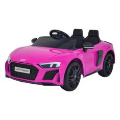 Mini Carro Elétrico Audi R8 Spyder 12V Rosa, Importway