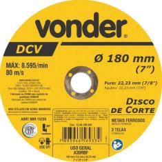 Disco De Corte 180,0X3,2X22,23 Dcv - Vonder