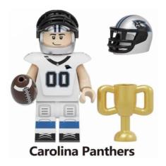 Boneco Blocos De Montar Futebol Americano Carolina Panthers