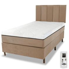 Cama Box e Colchão Magnético Massageador com Cabeceira - Eco Prince - 
