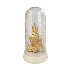 Luminária Abajur Buda Sidarta Namastê Tailandês Tibetano - Amor Lindo 