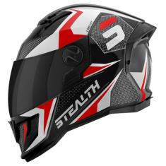 Capacete Moto Fechado Pro Tork Stealth Concept Brilhante Viseira Fumê 