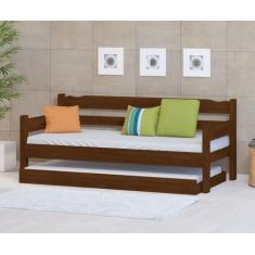 Bicama Solteiro Madeira Maciça - Nemargi, Castanho