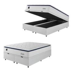 Cama Box Baú Casal Queen Colchão Molas Ensacadas Com Pillow Sevilha 15