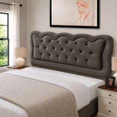 Cabeceira de Cama Box Madeira Estofada Casal Sofia - D'Julia, Brida