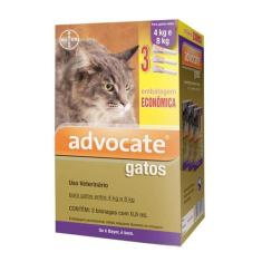 Antipulgas Combo Advocate Para Gatos Entre 4 E 8Kg 0,8ml - Bayer Pet /