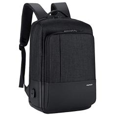 Mochila de ombro à prova d'água de grande capacidade masculina para viagem de negócios multifuncional USB para computador, tecido Oxford de alta densidade, sensação de conforto