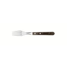 Garfo de Mesa Tramontina Churrasco com Lâmina em Aço Inox e Cabo de Madeira Tratada Polywood Castanho