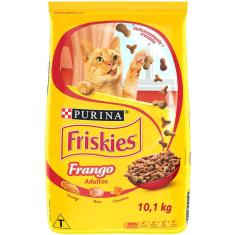 Ração Seca Nestlé Purina Friskies Frango para Gatos Adultos - 10,1 Kg