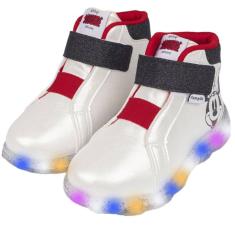 Tenis Botinha Pampili Luz Mickey and Minnie Infantil 682.028