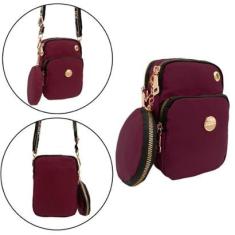 BOLSA MINI BAG TRANSVERSAL MAIS PORTA MOEDA-Unissex