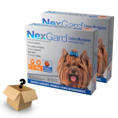 Kit 2 Un Nexgard Antipulgas Cães 2 A 4kg C/3 + Brinde