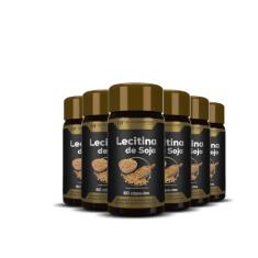 6x lecitina de soja hf suplementos 60 caps