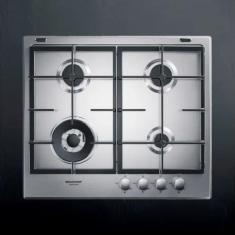 Cooktop 4 bocas Brastemp Gourmand Inox com duplachama e trempe com fer