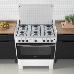 Fogão 6 Bocas Itatiaia Waves com Acendimento Automático Branco