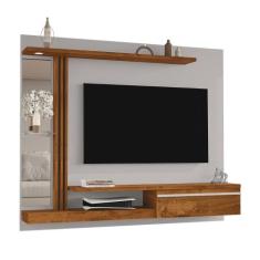 Painel Suspenso Denver Sala TV até 55 Polegadas 1 Porta Preto Fosco/Ci