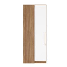 Módulo Guarda-roupa Canto 1 Porta Com Maleiro Irlanda Amendola-branco