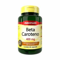 Beta caroteno 400mg - 60 cápsulas - maxinutri