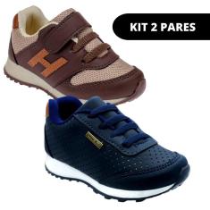 Kit 2 Tênis Infantil de Masculino Casual De Criança-Masculino