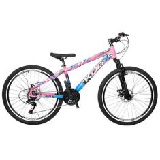 Bicicleta Freeride Aro 26 Flay KOG 18v Freio a Disco Suspensão Diantei