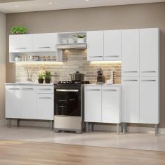 Armário de Cozinha Completa 293cm com Pia Emilly Madesa 09