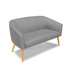 Namoradeira 02 Lugares Pés Palito Castanho A131 Grafite