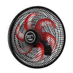 Tron Ventilador Oscilante de Parede, Preto/Vermelho, 140 W