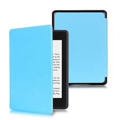 Capa Kindle 10ª geração com iluminação embutida – Função Liga/Desliga - Fechamento magnético - Cores (Azul Claro)