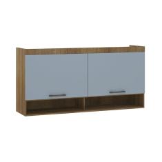 Armário Aéreo Maleiro Modulado 165cm 2 Portas Basculantes Paris Luciane Móveis