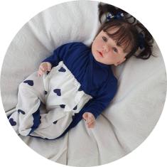 Bebe Reborn Menina Realista Corpo Siliconado Morena