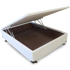 Cama Box CASAL Bau Dabe Corano Branco -  138x188