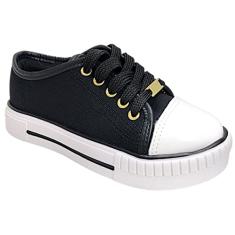 Tênis Molekinha 2565.100 Flatform Casual Cadarço Infantil Menina