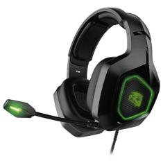ELG HGRE71 - Headset Gamer Revenge 3D Surround 7.1 Virtual com Sensação de Direção e Profundidade Sonora Preto/Verde