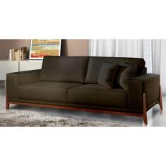 Sofá Fixo Magnus 4 Lugares Luxo 230cm Castellar Móbile, Chumbo